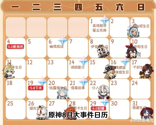 原神8月必看！独家大事件盘点