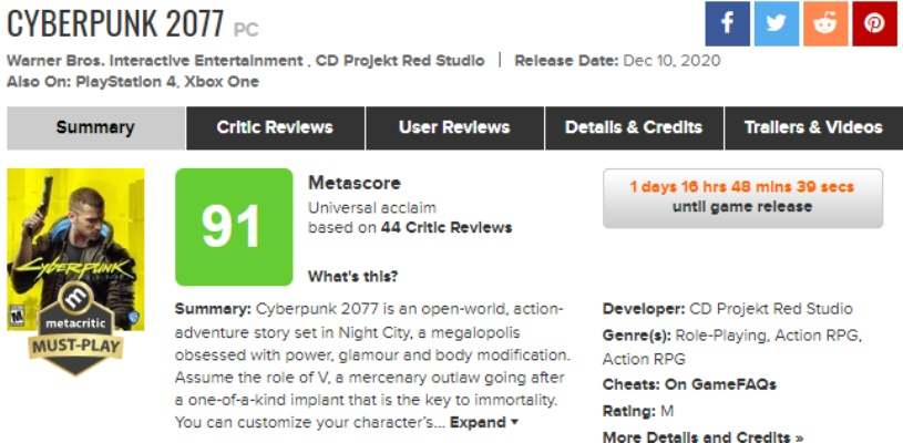 赛博朋克游戏盘点：十大耐玩排行榜揭晓
