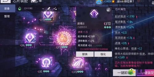 《S1赛季芯片梯度排行：王牌竞速新芯片实力大揭秘》