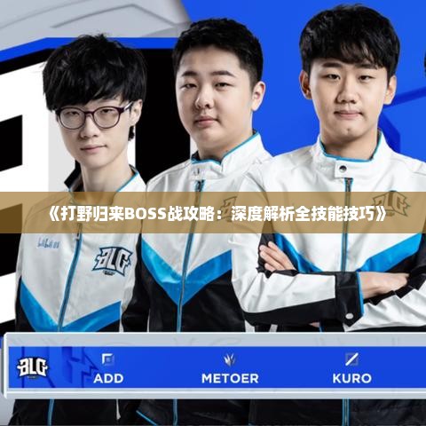 《打野归来BOSS战攻略：深度解析全技能技巧》
