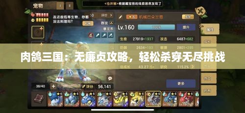肉鸽三国：无廉贞攻略，轻松杀穿无尽挑战