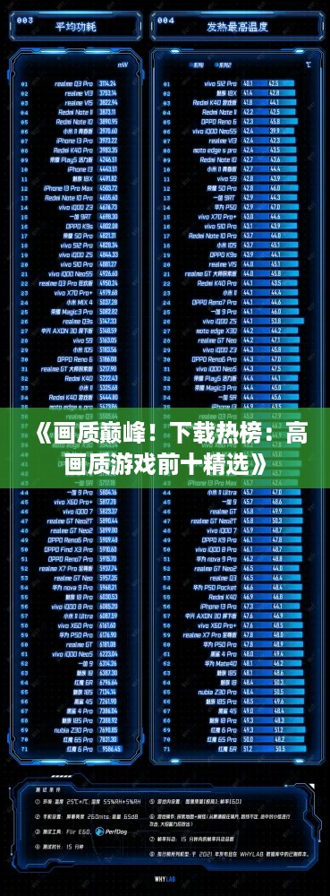 《画质巅峰！下载热榜：高画质游戏前十精选》