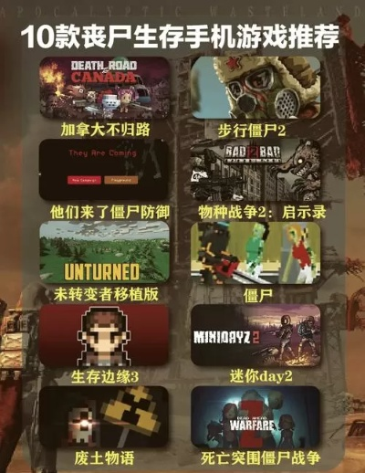 十大丧尸游戏盘点：揭秘耐玩度最高的生存挑战！
