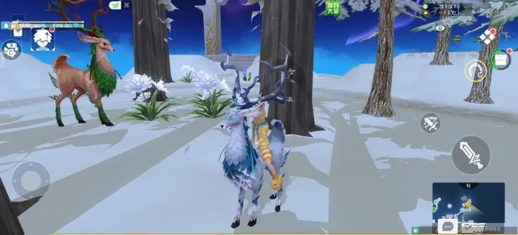 雪地大角鹿宠物属性解析，刷新地点攻略揭秘