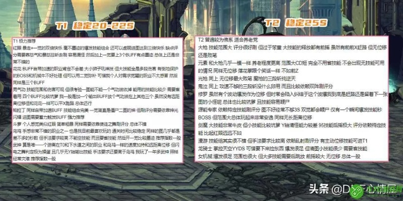 DNF异界地下城怎么选？类型细分、搬砖/毕业热门需求全匹配攻略