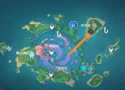 原神水月池继电石解密零卡关攻略，拆解水位联动逻辑，拿满3个隐藏宝箱