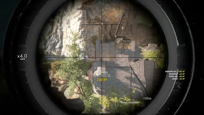 狙击精英全系列硬核攻略，暗线潜行+一击必杀配置，7天速通最高难度